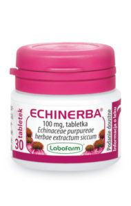 Echinerba - lek z jeżówki purpurowej - pomocny w przeziębieniach, działa stymulująco na układ odpornościowy organizmu